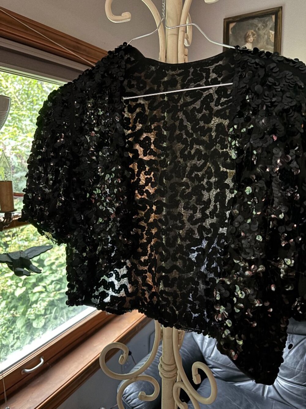 Black Sequin Jacket - As Is Condition Sparkle Blazer